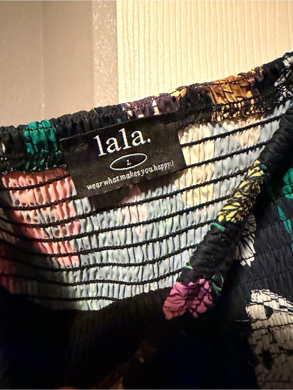 Dressed in LALA Black Maxi Dress with Multicolor Butterfly & Floral Print - Picture 2 of 2